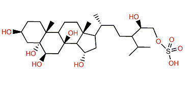 (28R)-24-Ethyl-5a-cholestane-3b,5,6b,8,15a,28,29-heptol 24-sulfate